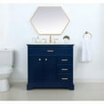 thumbnail image 6 of Elegant Kitchen and Bath 36 inch Single bathroom vanity in Blue, 6 of 8