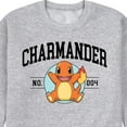 thumbnail image 3 of Pokémon - Charmander Collegiate - Men's Crew Fleece Sweatshirt, 3 of 5