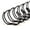 Black, variant on EW32L0104-GD - Twin Loop Wire Binding Spines for 20 - 30 Sheet Capacity - 1/4 inch x 11in - 3 to 1 Pitch - Gold - 100/bx