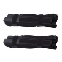 ifundom 100 Pcs 2x18cm Nylon Fastener Tapes Reusable Hooks and Loops Fasteners Cable Ties Strong Wire Harness Tape Ties for Home Office Electronic Device (Black)