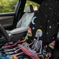 thumbnail image 6 of ZUXONGSY Car Seat Cover Towel Skeleton Mushroom Print Car Seat Cover Protector Front Seats Breathable Bucket Seat Protector Universal Fit for Suvs Vans Trucks, 6 of 8