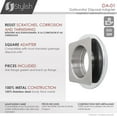 thumbnail image 3 of PinesC Stainless Steel Kitchen Sink Garbage Disposal Adapter for Square Drain Hole, DA-01, 3 of 5