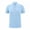 Sky Blue, variant on Dagugfen Mens Dress Tops Button Lapel V Nack Slim Comfy Business Casual Work Short Sleeve Shirts Summer