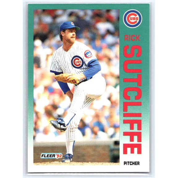 1992 Fleer Rick Sutcliffe Chicago Cubs #393 Baseball Card