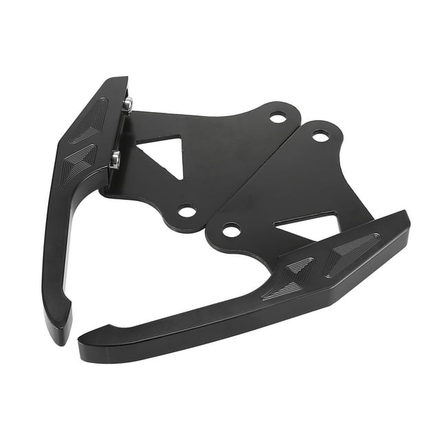 1 Par Motocicleta Trasero Asiento Pasajero Acompañante Agarre Barras Mango Negro