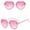 Hot Pink, variant on Heart Glasses Personality Candy Color Sunglasses Retro Sunglasses Groomsmen Crash Landing on You Rhinestone Glasses Frames for Women Women compatible with Polarized Glasses 80s Vintage Womens
