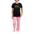 thumbnail image 4 of CafePress - Pickle University Women's Dark Pajamas - Women's Short Sleeve Print T-Shirt and Pants Dark Cotton Pajama Set, 4 of 7