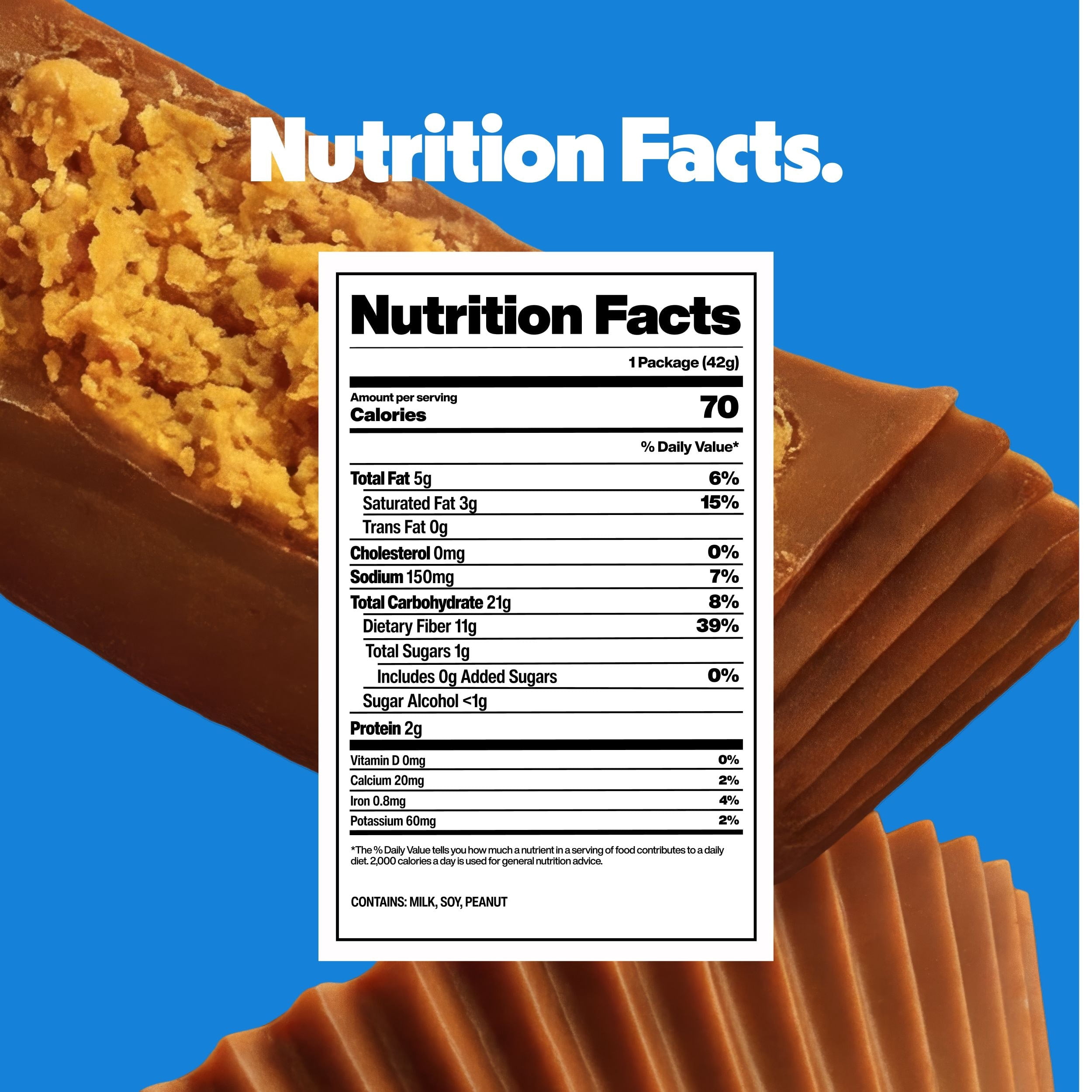 HallPass Peanut Cups Pack, 1.5 oz – Sweet and Salty Chocolatey Peanut Candy, 70 Calories and 1g Sugar per Serving