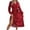 Red, variant on TJAZFJPA Sexy Dresses 2025 Ladies Elegant Contrast Color Polka Dot V Neck Pleated Long Skirt Vacation Dresses Formal Gowns and Evening Dresses Women Long Sleeves