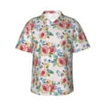 thumbnail image 2 of Xecao Rose Flowers print Hawaiian shirt - a stylish short-sleeve button-down for men, perfect for casual beach and tropical outings., 2 of 9