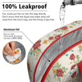 thumbnail image 5 of Lunch Bag Lunch Box for Women Reusable Insulated Lunch Cooler Bags,Large Capacity for Work Travel Picnic,Water-Resistant Pioneer Colorful Floral Lunch Tote Bag Gifts for Woman Mom Red, 5 of 6