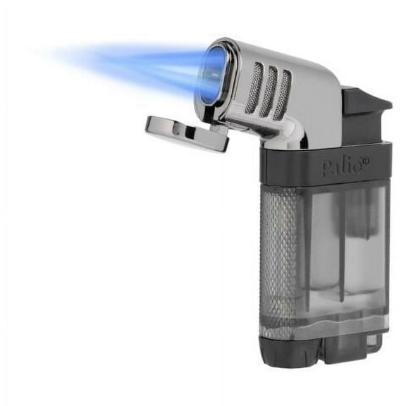 Palio Pistola Angled Double-Jet Flame Lighter, Black