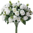 thumbnail image 6 of Artificial Roses 6 Pack 12 Inch Silk Rose Bouquets Bulk Realistic Flowers for Wedding Bridal Party Home Office Vase Centerpiece Table Decor DIY, 6 of 6