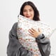 thumbnail image 3 of Funda de almohada de satén Kitsch x Elf Periwinkle Christmas Queen, 3 of 9
