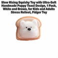 thumbnail image 3 of Slow Rising Squishy Toy with Ultra-Soft Hand-Finished Puppy Toast Design, 1 Pack, White and Brown, for Kids and Adults Tension Relief, Calming Sensory Toy, 3 of 3