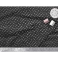 thumbnail image 2 of Soimoi Black Rayon Fabric Plus Sign Geometric Print Sewing Fabric Yard 56 Inch Wide, 2 of 3