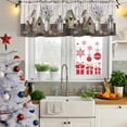 thumbnail image 5 of 2 Pack Valances for Window, Vintage Flowers Short Curtains for Kitchen Bedroom Living Room, Wooden Birds Retro Art Farmhouse Rod Pocket Small Window Treatment Valance Drapes 42 x 18 Inch, 5 of 8