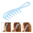 thumbnail image 3 of Peine De Peinado De Dientes Anchos Peine De Pelo Desenredante Con Mango Para Mujer Azul Sunnimix peine de peluquería, 3 of 8