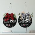 thumbnail image 2 of Door Sign Wooden Letter Bow Decorative Door Hanger Sign Front Door Decoration, 2 of 9