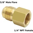 thumbnail image 3 of Hooshing Soft Nose POL Propane Gas Fitting LP 1/4" NPT Male & Adapter, Brass, 3 of 5