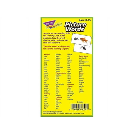 Trend Picture Words Flash Cards