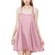 thumbnail image 1 of Gibobby Pijamas para mujer Camisón de seda para mujer, camisón de satén con tirantes finos, camisón, ropa de dormir, camisón Sexy(Rosa,Talla única), 1 of 5