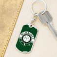 thumbnail image 6 of Milwaukee Basketball Swivel Keychain Dog Tag Stainless Steel or 18k Gold, 6 of 10