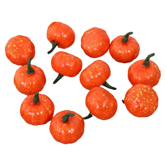 calabaza sin pintar Calabazas Artificiales Artesanías De Espuma Cosecha De Otoño Halloween Amarillo 12 Piezas Amarillo 12 piezas Magideal calabaza sin pintar