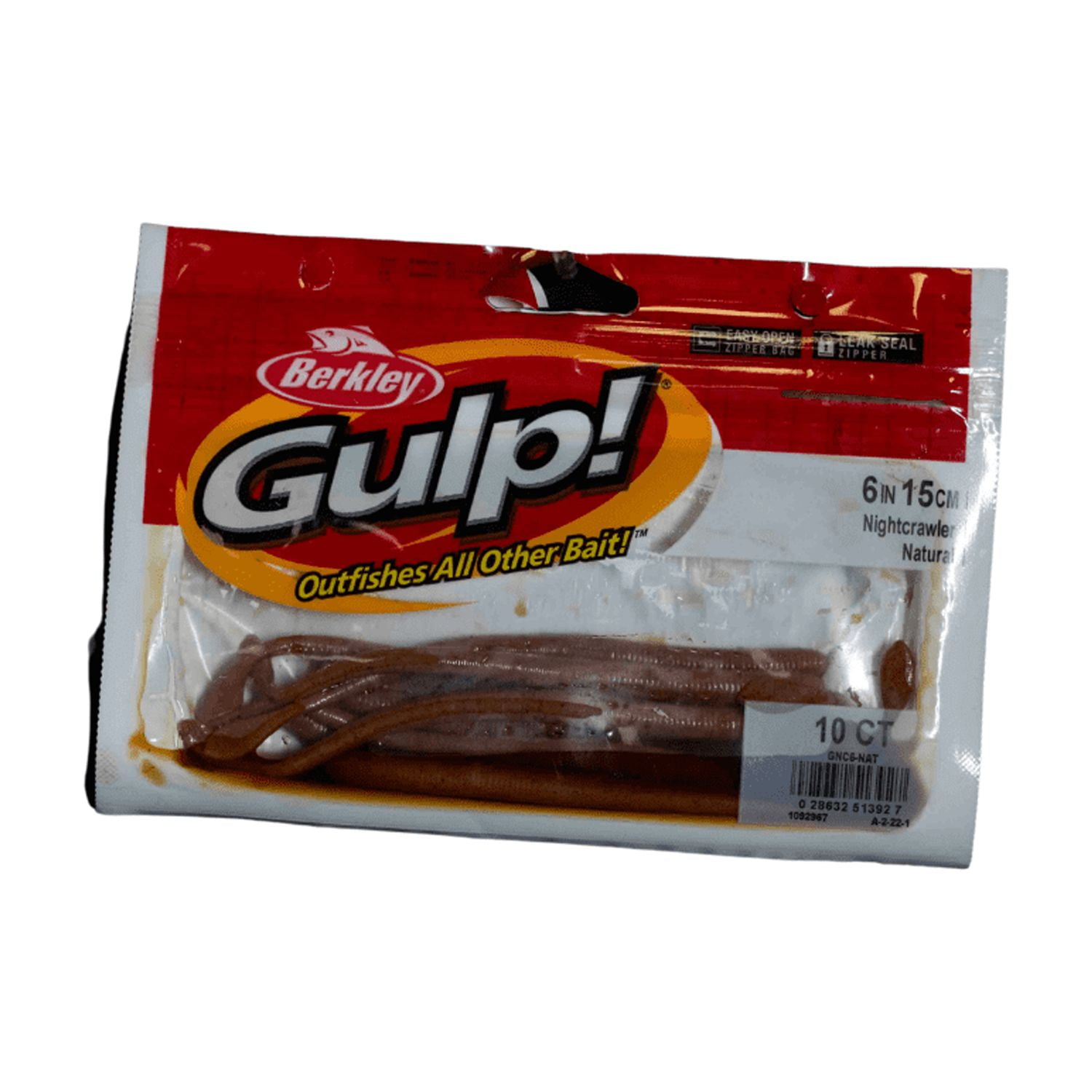 【未開封】Berkley GULP EARTHWORM BRWN 6個 Berkley Gulp! Earthworms | FishUSA