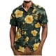 thumbnail image 2 of Blusa y camisa de manga corta con cuello vuelto Camisa casual para hombre Camisa de bolos vintage de manga corta Camisas de verano Camisa abotonada Blusa para hombre Poliéster, 2 of 5