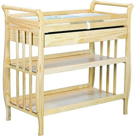 Baby Mod - Lily Changing Table With Drawer and Shelves, Natural