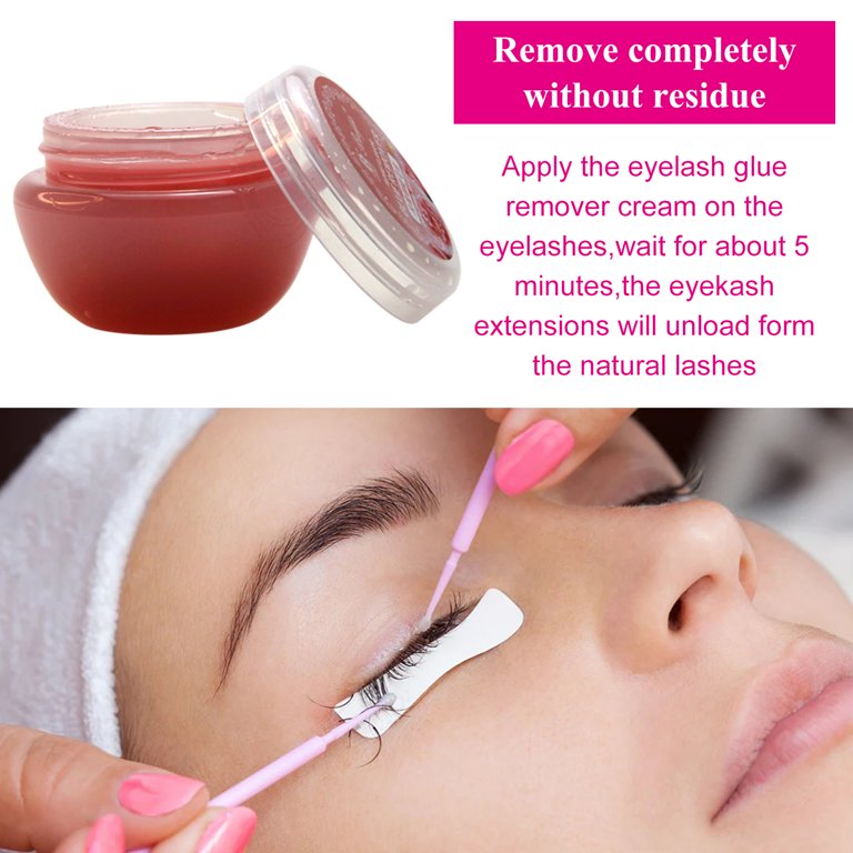 15g Professional Quick Glue Remover Lashes Eyelash Extension Cleaner &Rose