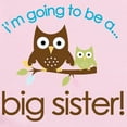 thumbnail image 2 of CafePress - I'm Going To Be A Big Sister Owl Shirt Infant Body - Baby Light Bodysuit, Size Newborn - 24 Months, 2 of 4