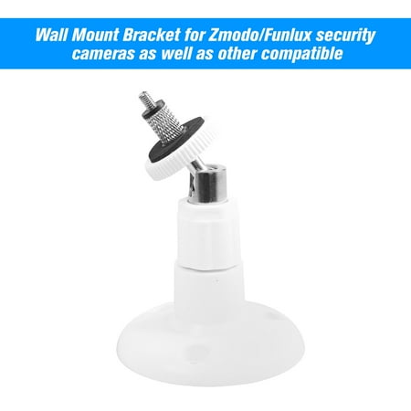 1 Pack Adjustable Mount Wall Table Ceiling Bracket for Zmodo/Funlux Camera , White