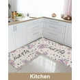 thumbnail image 2 of Red and Blue Stars Kitchen Mat 2 Piece 4th of July Kitchen Rugs Non Slip Star Eucalyptus Leaves Mats, Patriotic Soft Runner Rug Water Absorbent Star loor Mat for Sink 17"x30"+17"x47", 2 of 6