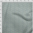 thumbnail image 4 of oneOone Velvet Dusty Gray Fabric Jacobean Floral Craft Projects Decor Fabric Printed By The Yard 58 Inch Wide, 4 of 5