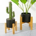 thumbnail image 4 of Cdar Indoor Corner Plant Stand Pot Holder Wooden Flower Shelf Display Rack, 4 of 8