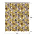 thumbnail image 5 of Yellow Brown Sunflower Pattern Shower Curtain 72"x84" ,Bathroom Decorative Shower Curtains Set with 12 Hooks,Modern Waterproof Washable Shower Curtain, 5 of 6