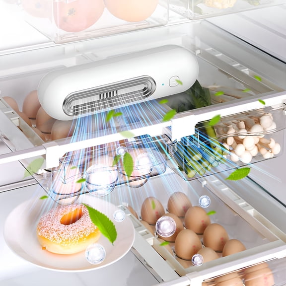 HIBIBUD Refrigerator Deodorizer Rechargeable Odor Removal Electronic Refrigerator Deodorizer