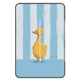 thumbnail image 2 of Cute Yellow Duckling Blue Stripes Picnic Blanket Waterproof Outdoor Beach Blanket Hand-held Pad Suitable for Travel, Camping, Beach, Family Gatherings, 2 of 8