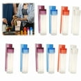thumbnail image 3 of ACDANC 10Pcs Travel Mini Bottle Dispenser Portable Glass Jar Spice Dispenser with Spoon Airtight Storage Bottle Vial with Spoon for Colored Lid Camping Travel Picnic BBQ, 3 of 7