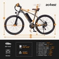 thumbnail image 7 of Electric Bike for Adults, 1200W Peak Mountain Ebike, 27.5" Adult Electric Bicycle with 48V Removable Battery, 21 Speed, Grey, 7 of 7