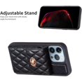 thumbnail image 4 of Phone Case for iPhone 13 Pro 6.1 inch Wallet Cover with Credit Card Holder Slot Shoulder Crossbody Strap Long Lanyard Leather Cell iPhone13Pro 5G i i-Phone i13 iPhone13 13Pro Women Girls Black, 4 of 7