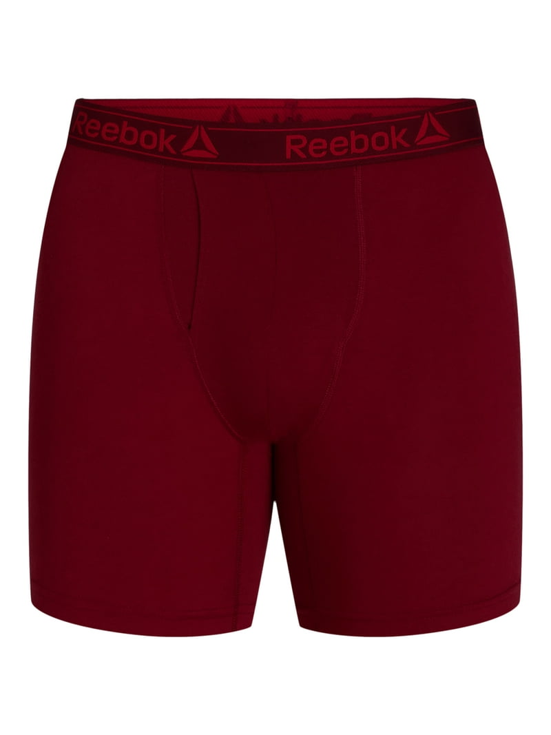 Reebok Men's Underwear Performance Cotton Stretch Regular Leg