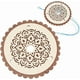 thumbnail image 1 of Disco Kumihimo con patrón de flores de madera, kit redondo de 6.3 pulgadas para hacer pulseras con múltiples cordones, herramienta para hacer pulseras, trenzar y tejer en telar., 1 of 9