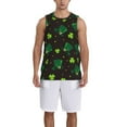 thumbnail image 4 of Easygdp St. Patrick's Day8 Men's Mesh Basketball Jersey Quick Drying Sleeveless Shirts Fitted Muscle Tank Tops Sport Round Neck T-Shirt - 4X-Large, 4 of 9