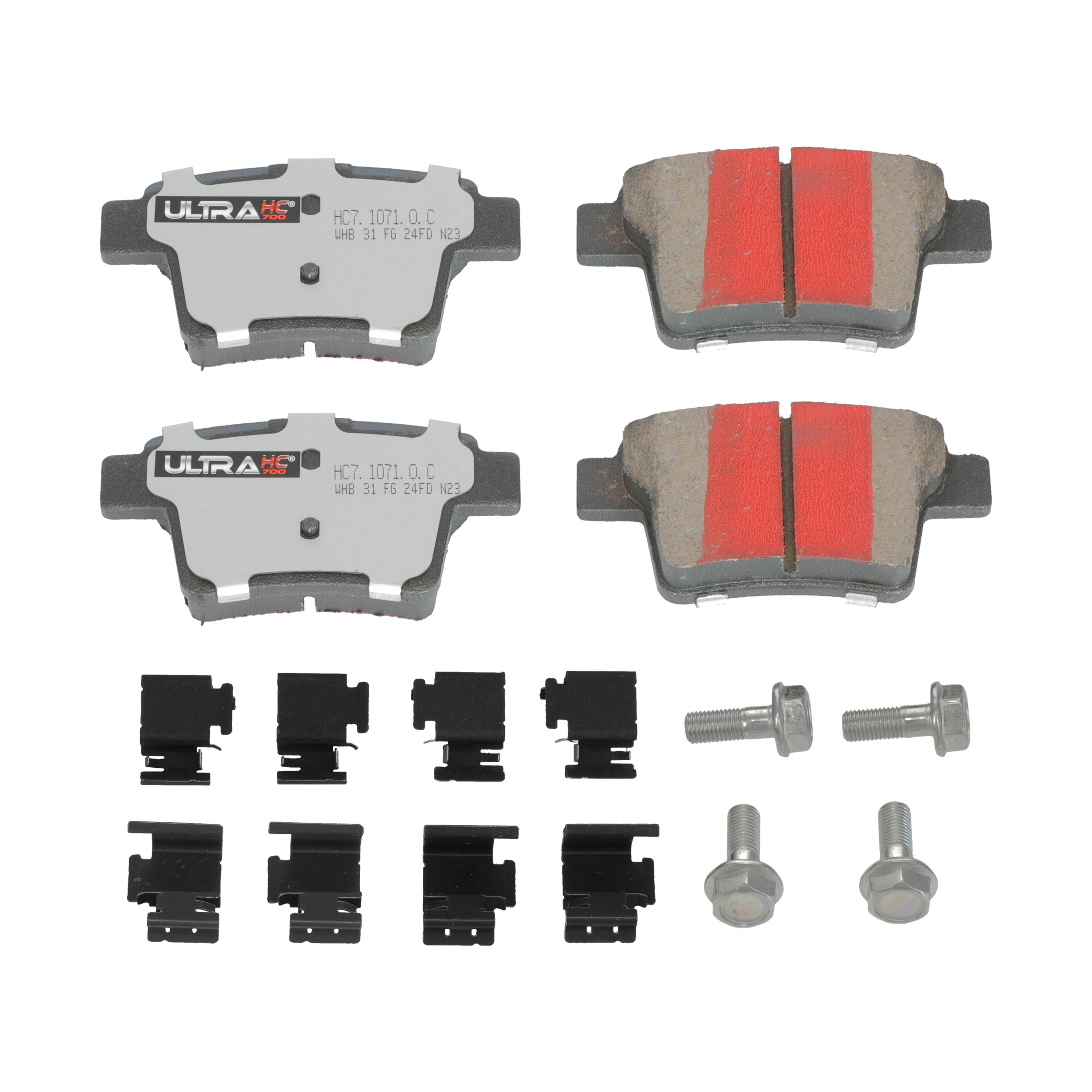 UltraHC 700 Brake Pad Set, Rear HC7.1071.0.C, Ford Five Hundred 2007-2005