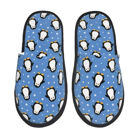

Silkie cute penguin Slippers for women and Men House Shoes for Unisex Indoor House Shoes-Medium