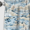 thumbnail image 3 of Designart "Winter's Tale In Scandinavian Scenery" Floral Blackout Curtain Single Panel, 3 of 4