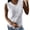 White, variant on Hiiyo Women's Lace Tank Top Summer Casual Sleeveless Shirt, White M